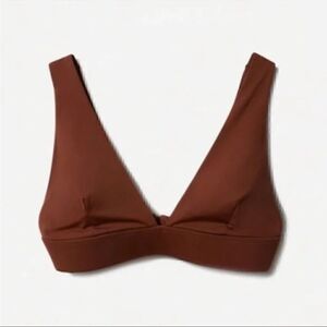 🔥NWT Everlane Brown Bikini Top